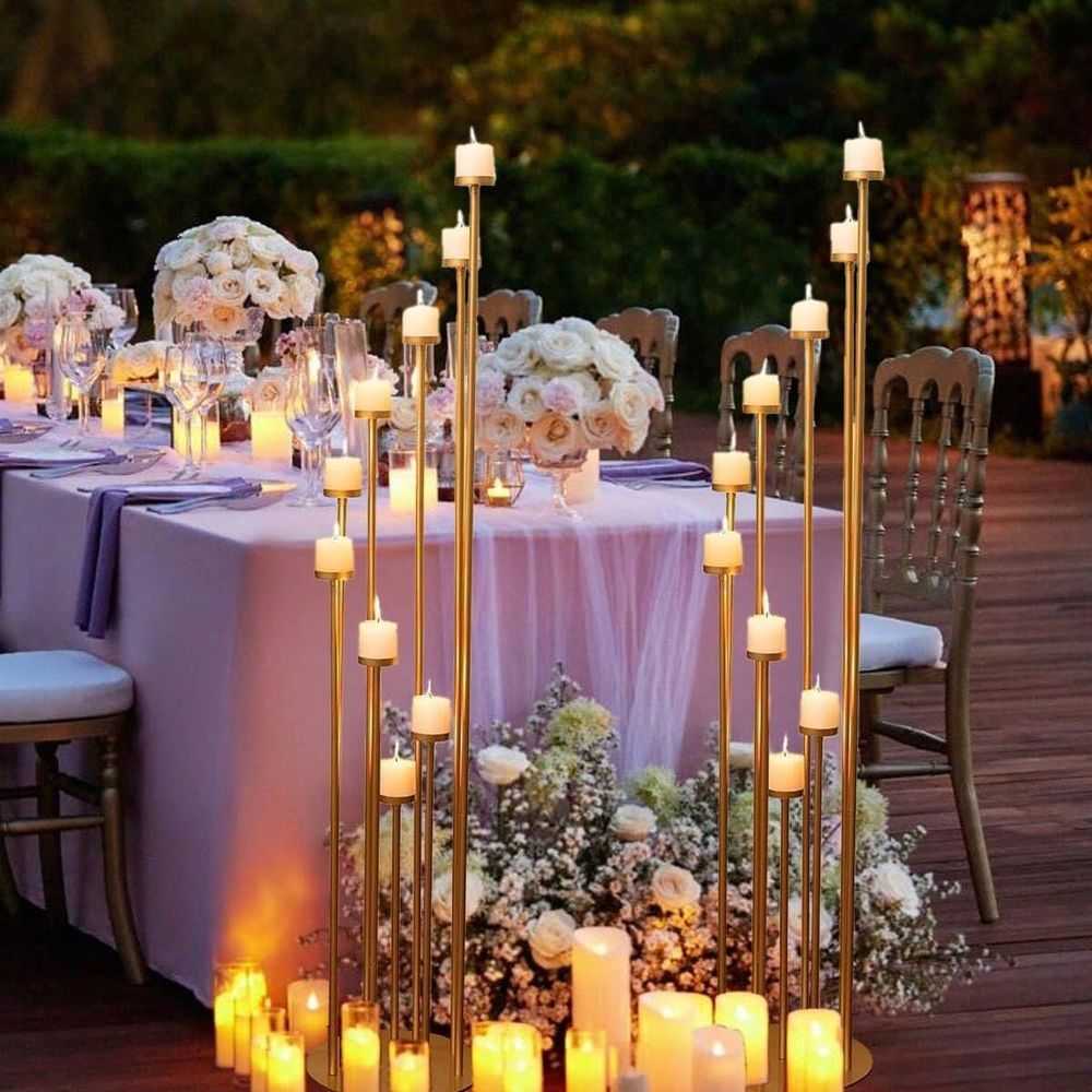 2Pcs 9 Arm Candelabra,Floor Ca - Candle Holder Set ulasan dan harga