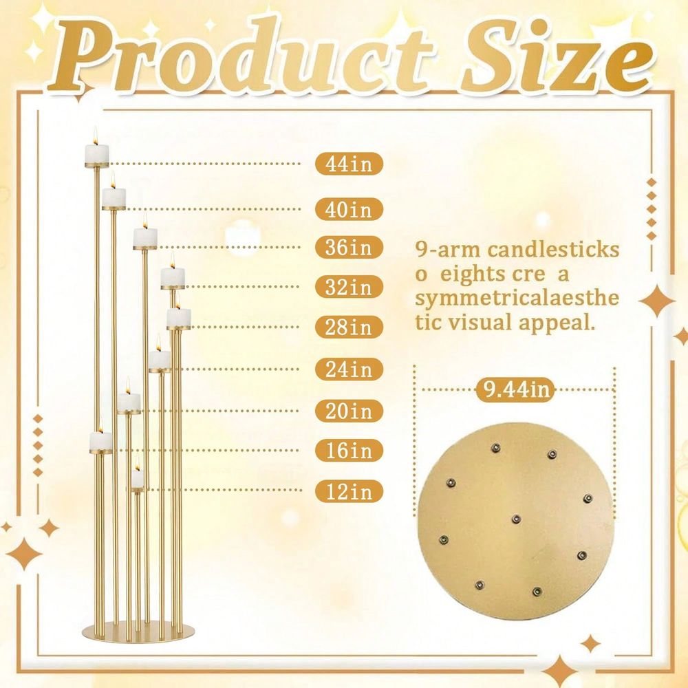 2Pcs 9 Arm Candelabra,Floor Ca - Candle Holder Set ulasan dan harga