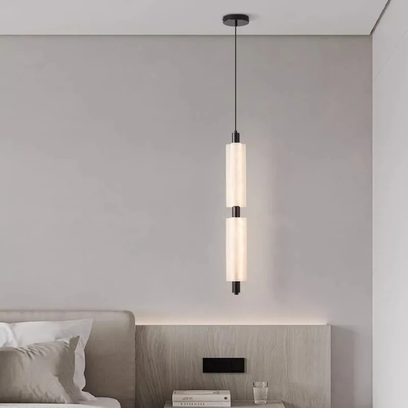 Modern Long Acrylic Pendant Li - Lighting Metal Wall Decor ulasan dan harga