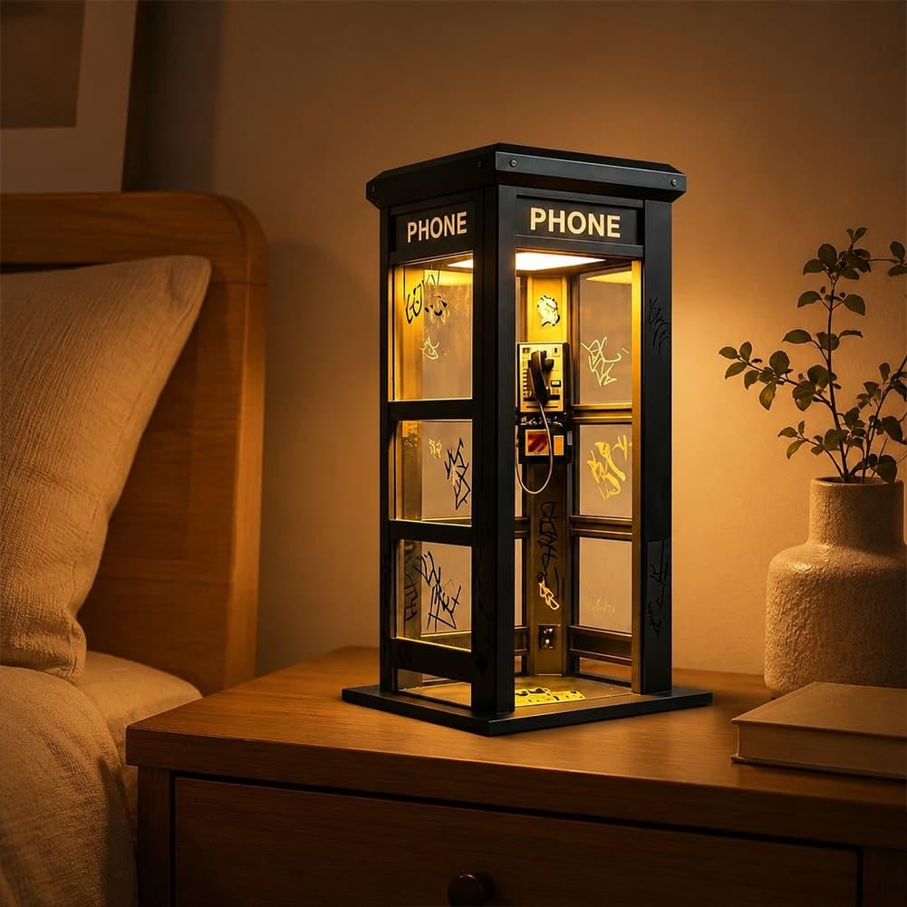 Vintage London Telephone Booth - Lighting Decor Home ulasan dan harga