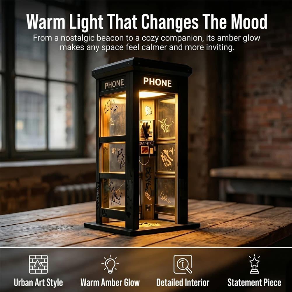 Vintage London Telephone Booth - Lighting Decor Home ulasan dan harga