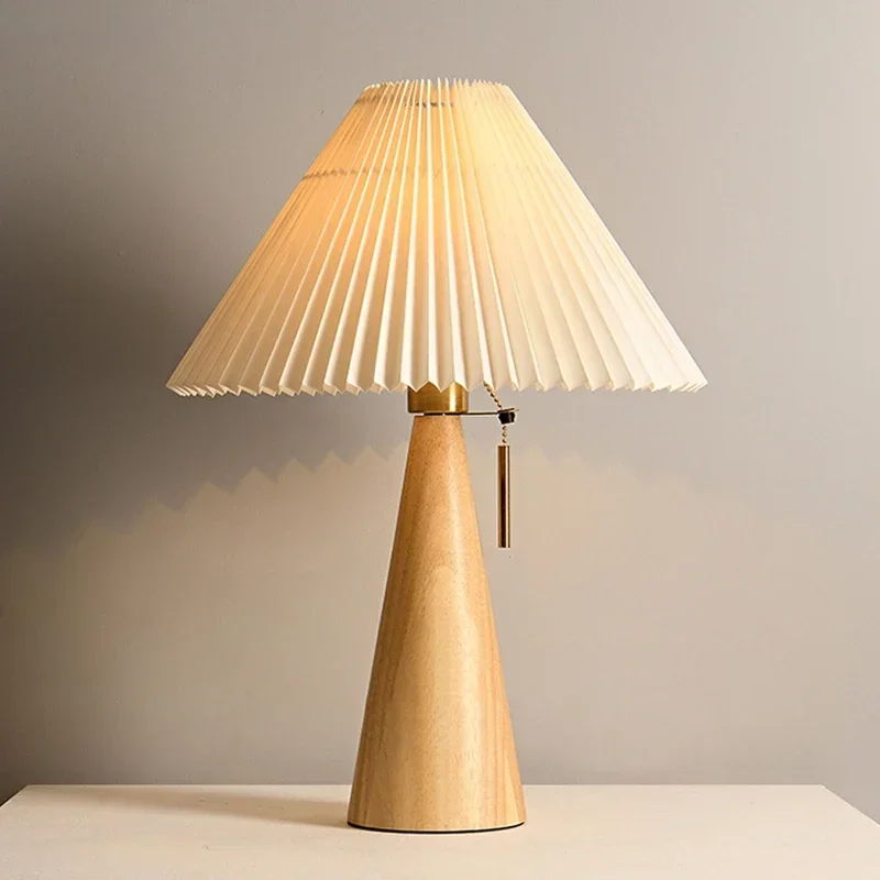 Retro Pleated Table Lamp Nordi - Lighting Decor Home ulasan dan harga