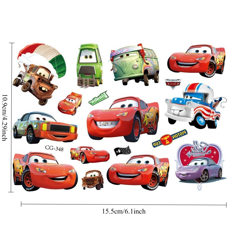 Disney Cars Kids Temporary Tat - Lighting Mcqueen Decor ulasan dan harga