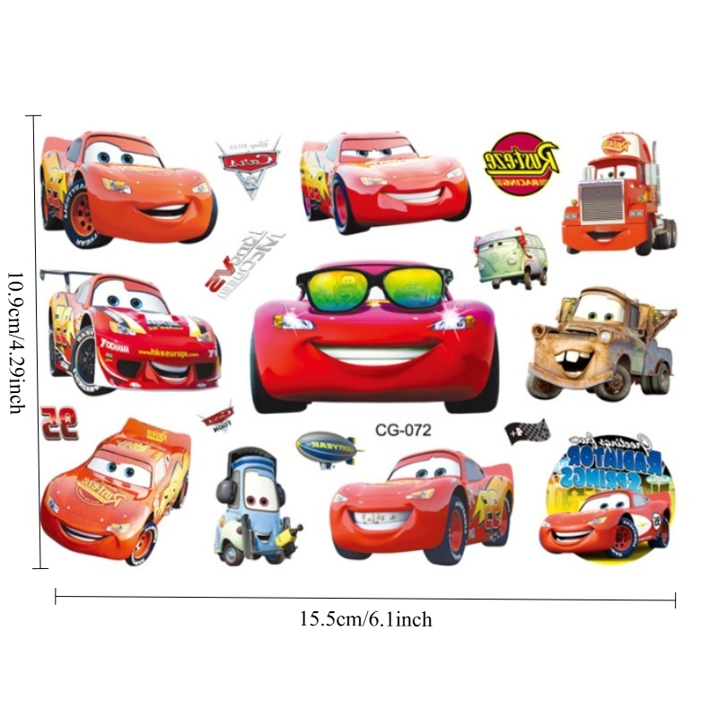 Disney Cars Kids Temporary Tat - Lighting Mcqueen Decor ulasan dan harga